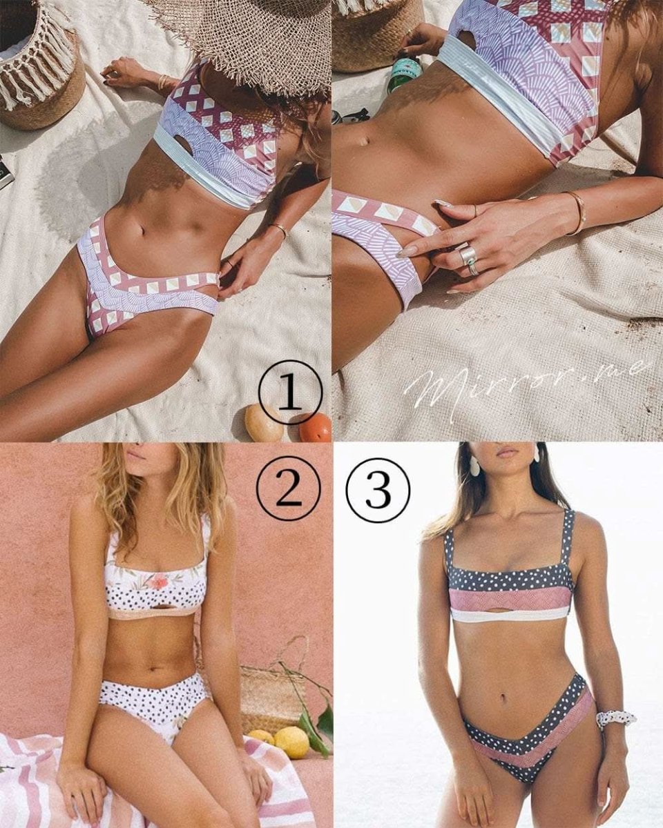 <カラーSサイズ1点即納>レトロモダンデザインハイウエストビキニ 3色展開 - select store mirror me<カラーSサイズ1点即納>レトロモダンデザインハイウエストビキニ 3色展開194489620mirror meselect store mirror me194489620【即納】①S