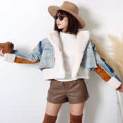 <ブラックS1点即納>セミマットPUレザーショート丈ソフトスリットパンツ 3色展開 - select store mirror me<ブラックS1点即納>セミマットPUレザーショート丈ソフトスリットパンツ 3色展開79223270mirror meselect store mirror me79223270ベージュ S