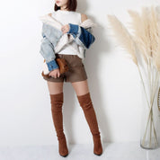 <ブラックS1点即納>セミマットPUレザーショート丈ソフトスリットパンツ 3色展開 - select store mirror me<ブラックS1点即納>セミマットPUレザーショート丈ソフトスリットパンツ 3色展開79223270mirror meselect store mirror me79223270ベージュ S