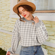 <ベージュS1点、ブラックSサイズ1点即納>【カラー展開豊富】【動画あり】千鳥格子柄ベーシックシルエットニットトップス 5色展開 - select store mirror me<ベージュS1点、ブラックSサイズ1点即納>【カラー展開豊富】【動画あり】千鳥格子柄ベーシックシルエットニットトップス 5色展開194486737mirror meselect store mirror me194486737【即納】ベージュ S