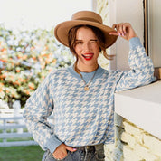 <ベージュS1点、ブラックSサイズ1点即納>【カラー展開豊富】【動画あり】千鳥格子柄ベーシックシルエットニットトップス 5色展開 - select store mirror me<ベージュS1点、ブラックSサイズ1点即納>【カラー展開豊富】【動画あり】千鳥格子柄ベーシックシルエットニットトップス 5色展開194486737mirror meselect store mirror me194486737【即納】ベージュ S