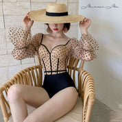 【即納Sサイズ1点】【動画あり】ドットシースルースリーブレースアップワンピースビキニ - select store mirror me【即納Sサイズ1点】【動画あり】ドットシースルースリーブレースアップワンピースビキニ114818523mirror meselect store mirror me114818523【即納】S