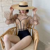 【即納Sサイズ1点】【動画あり】ドットシースルースリーブレースアップワンピースビキニ - select store mirror me【即納Sサイズ1点】【動画あり】ドットシースルースリーブレースアップワンピースビキニ114818523mirror meselect store mirror me114818523【即納】S