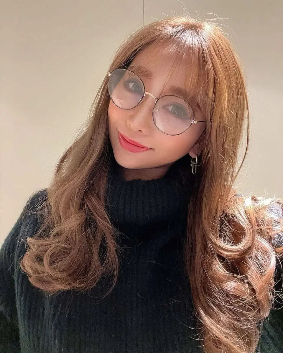 SALE【通常3,780▶︎3,402円】<即納>【曇らない特殊加工】UV&ブルーライト軽減ゴールドフレームだてメガネ 2色展開 mirror me