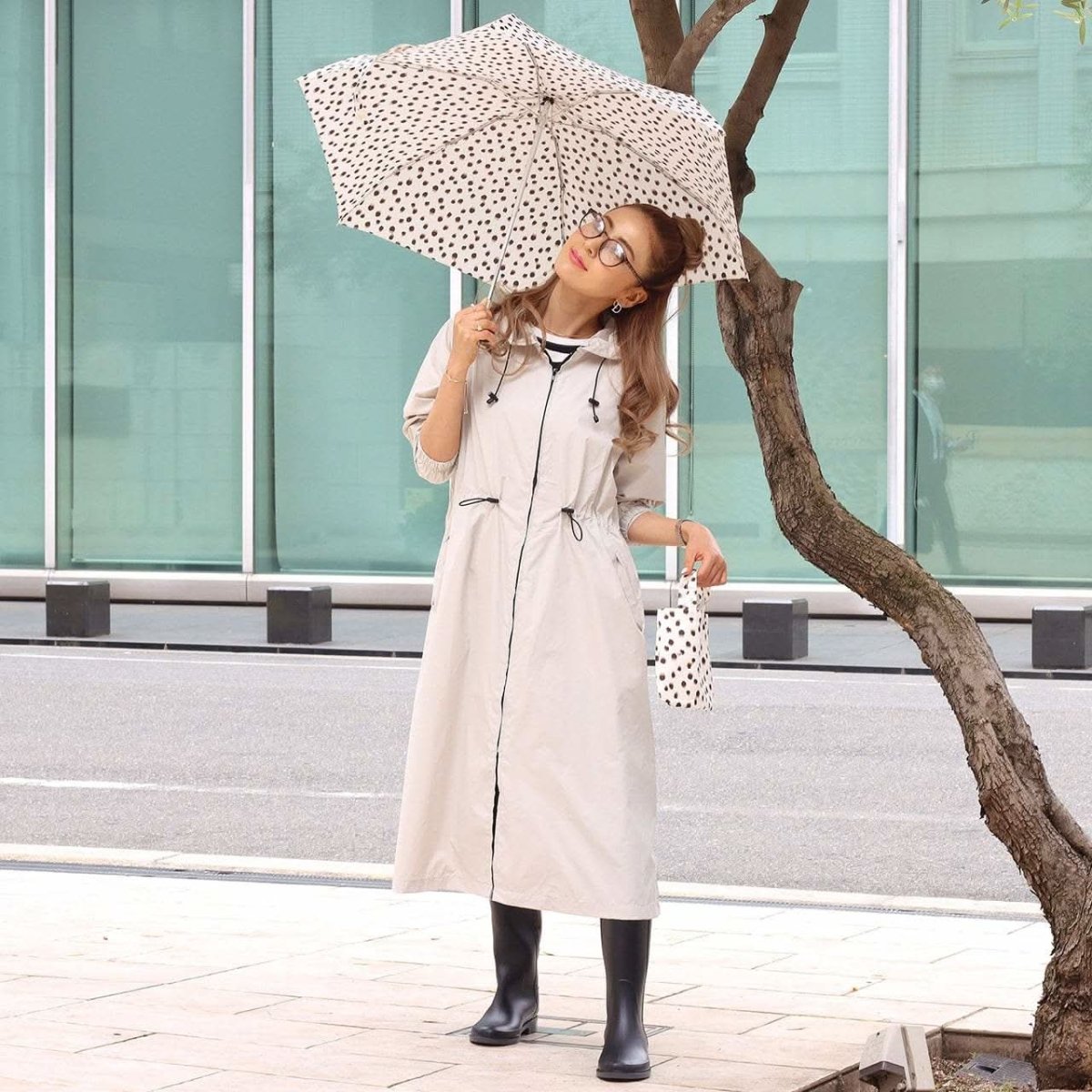 SALE【通常4,980▶︎4,482円】<グレー即納1点>晴雨兼用ドットレオパード柄折り畳み傘 2色展開 - select store mirror meSALE【通常4,980▶︎4,482円】<グレー即納1点>晴雨兼用ドットレオパード柄折り畳み傘 2色展開121121324mirror meselect store mirror me121121324ホワイト