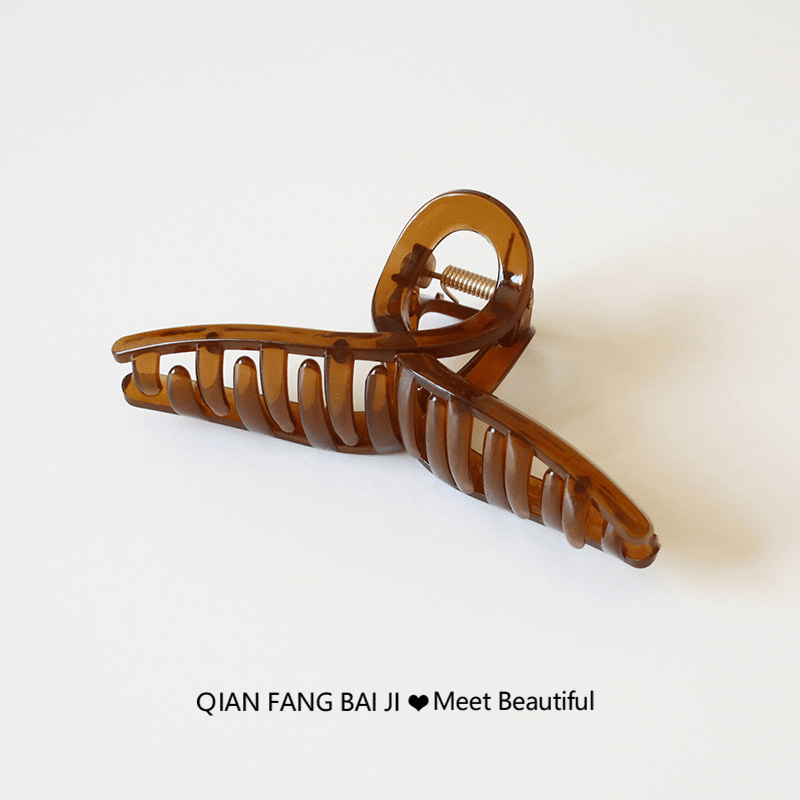 ニュアンスくすみパールヘアクリップ - select store mirror meニュアンスくすみパールヘアクリップselect store mirror meselect store mirror me茶色