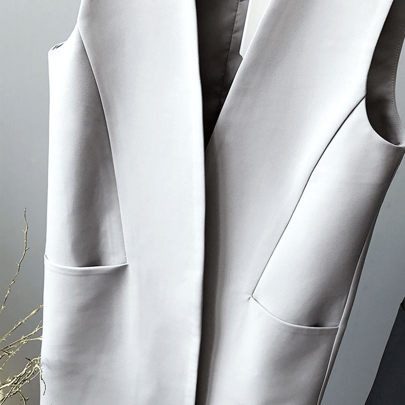 ロングベスト ジャケット - select store mirror meロングベスト ジャケットselect store mirror meselect store mirror meグレージュ S