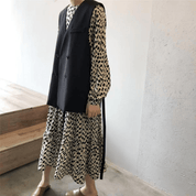 カジュアル ダブル ブレスト ベスト ジャケット - select store mirror meカジュアル ダブル ブレスト ベスト ジャケットselect store mirror meselect store mirror meブラックベージュ S