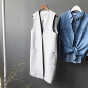 ロングベスト ジャケット - select store mirror meロングベスト ジャケットselect store mirror meselect store mirror meグレージュ S