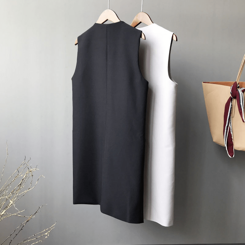 ロングベスト ジャケット - select store mirror meロングベスト ジャケットselect store mirror meselect store mirror meグレージュ S