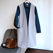 ロングベスト ジャケット - select store mirror meロングベスト ジャケットselect store mirror meselect store mirror meグレージュ S