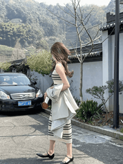 ノースリーブボーダーニットワンピース - select store mirror meノースリーブボーダーニットワンピースselect store mirror meselect store mirror meS