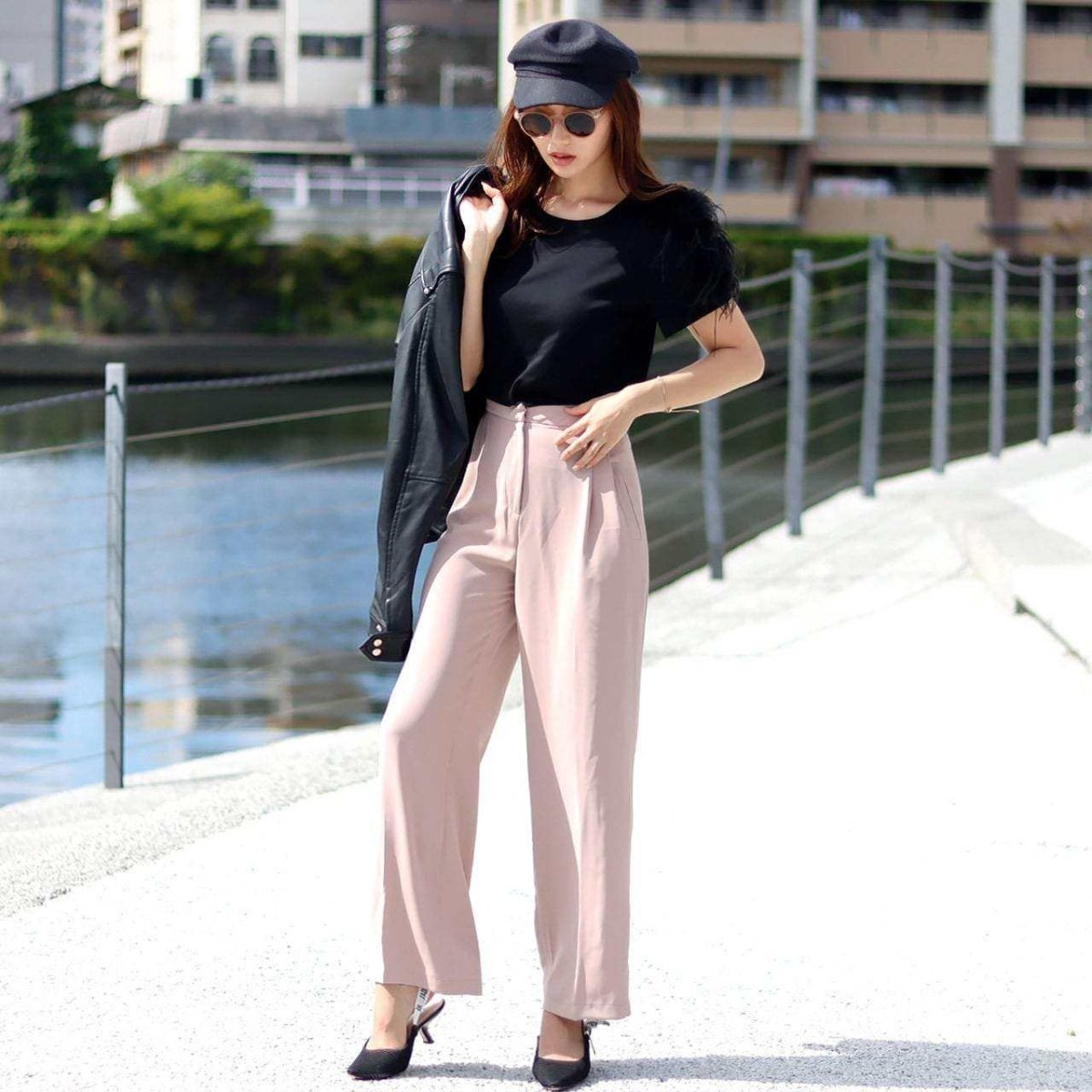 <Sサイズ即納>【動画あり】かすみピンクハイウエストワイドレッグパンツ - select store mirror me<Sサイズ即納>【動画あり】かすみピンクハイウエストワイドレッグパンツ194555479mirror meselect store mirror me194555479【即納】S