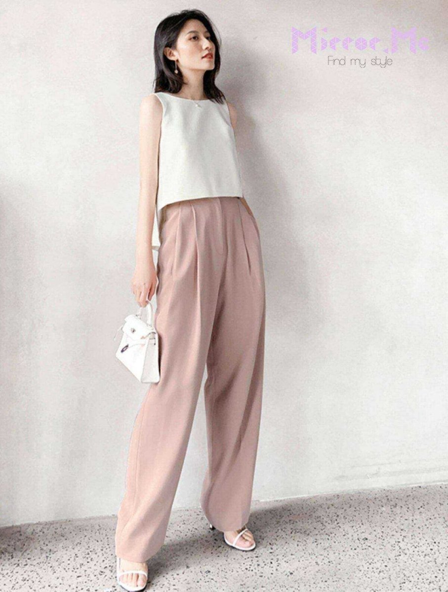 <Sサイズ即納>【動画あり】かすみピンクハイウエストワイドレッグパンツ - select store mirror me<Sサイズ即納>【動画あり】かすみピンクハイウエストワイドレッグパンツ194555479mirror meselect store mirror me194555479【即納】S