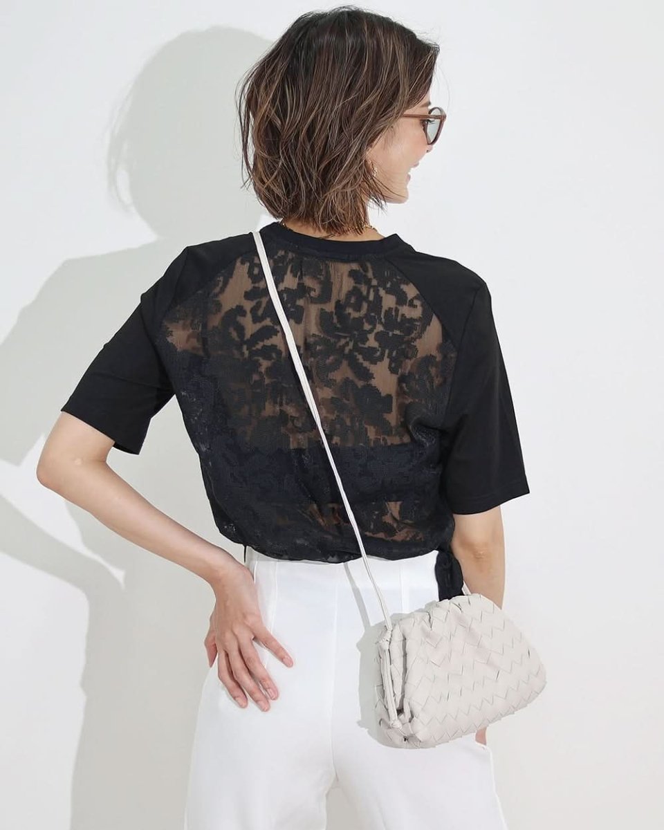 【動画あり】バックシースルーレース切り替えTシャツ - select store mirror me【動画あり】バックシースルーレース切り替えTシャツ132628832mirror meselect store mirror me132628832S