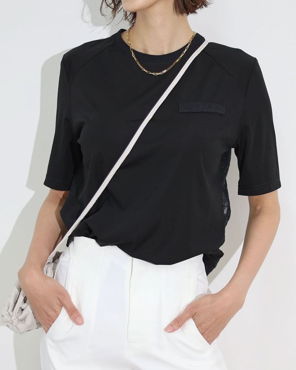 【動画あり】バックシースルーレース切り替えTシャツ - select store mirror me【動画あり】バックシースルーレース切り替えTシャツ132628832mirror meselect store mirror me132628832S