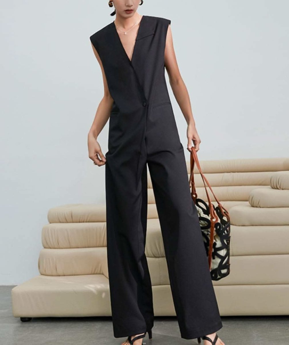 <大ヒット>【動画あり】Vネックノースリーブサックロンパース 2色展開 - select store mirror me<大ヒット>【動画あり】Vネックノースリーブサックロンパース 2色展開176742516mirror meselect store mirror me176742516グレーS