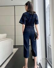 【動画あり】Vネックスリットクロップド丈ワイドロンパース - select store mirror me【動画あり】Vネックスリットクロップド丈ワイドロンパース132635354mirror meselect store mirror me132635354S