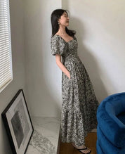 ＜１点即納あり＞〈あみ様ご愛用〉ミクロフラワーワンピース　２タイプ展開 mirror me
