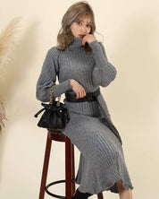 ＜残り１点！＞【動画あり】タートルネックふんわり美シルエットリブワンピース　２色展開 - select store mirror me＜残り１点！＞【動画あり】タートルネックふんわり美シルエットリブワンピース　２色展開194477304mirror meselect store mirror me194477304グレー