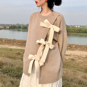 ＜ベージュ１点即納＞フロントデザインカットリボンニット　２色展開 - select store mirror me＜ベージュ１点即納＞フロントデザインカットリボンニット　２色展開194480938mirror meselect store mirror me194480938ベージュXS