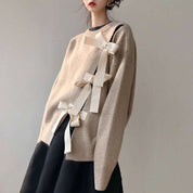 ＜ベージュ１点即納＞フロントデザインカットリボンニット　２色展開 - select store mirror me＜ベージュ１点即納＞フロントデザインカットリボンニット　２色展開194480938mirror meselect store mirror me194480938ベージュXS