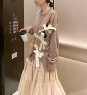 ＜ベージュ１点即納＞フロントデザインカットリボンニット　２色展開 - select store mirror me＜ベージュ１点即納＞フロントデザインカットリボンニット　２色展開194480938mirror meselect store mirror me194480938ベージュXS