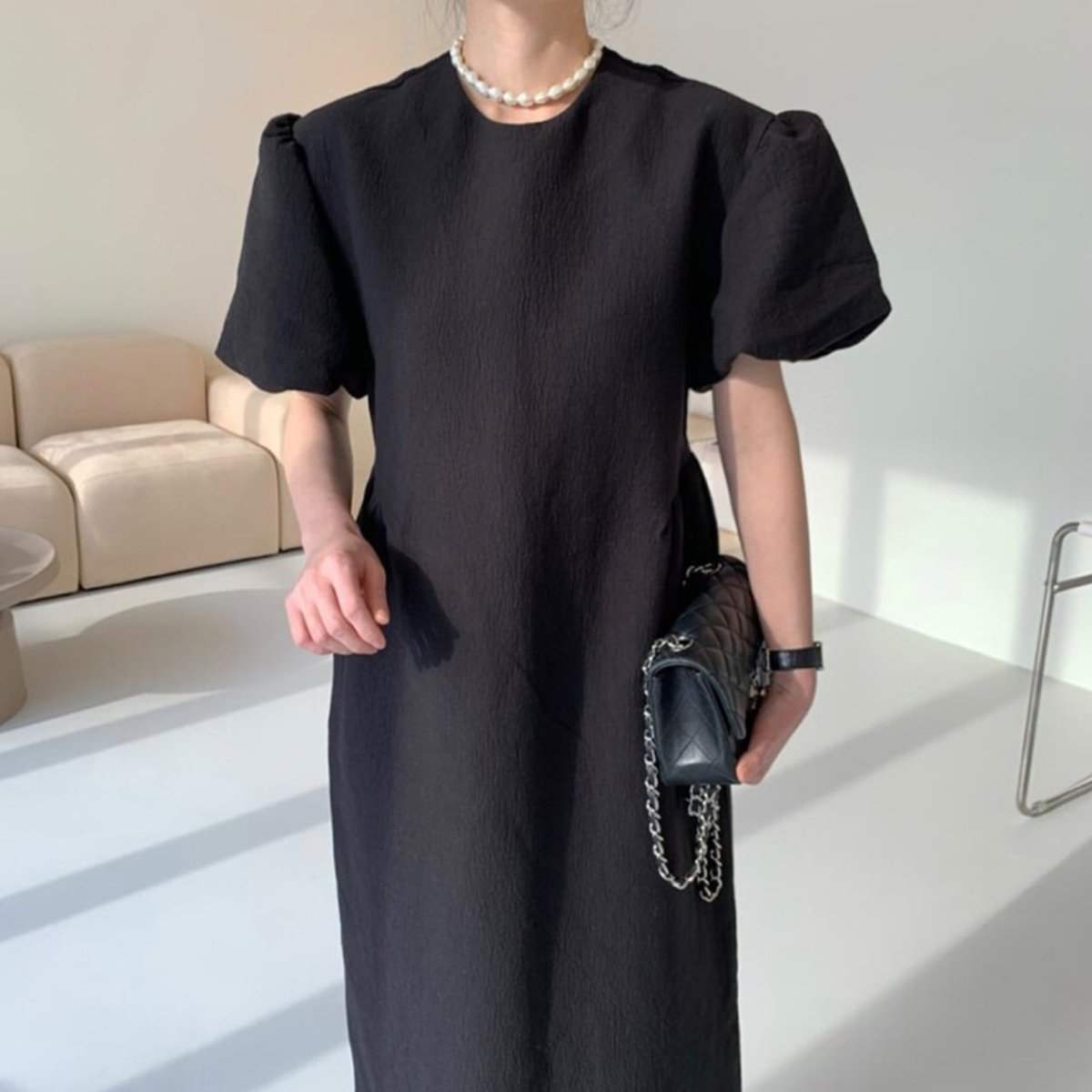 ＜ホワイト１点即納＞ラウンドネック上品パフスリーブワンピース　２色展開 - select store mirror me＜ホワイト１点即納＞ラウンドネック上品パフスリーブワンピース　２色展開194487926mirror meselect store mirror me194487926【即納】ホワイト