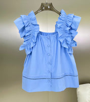 【ホワイト１点即納】ダブルフリルキャミトップス　３色展開 - select store mirror me【ホワイト１点即納】ダブルフリルキャミトップス　３色展開205686712mirror meselect store mirror me205686712【即納】ホワイト