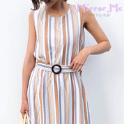 ＜イエローラスト１点即納＞マルチストライプレーヨンワンピース　４色展開 - select store mirror me＜イエローラスト１点即納＞マルチストライプレーヨンワンピース　４色展開52694202mirror meselect store mirror me52694202【即納】イエロー