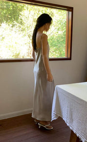 【動画あり】春カラーサテンダブルキャミロングワンピース　１０色展開 - select store mirror me【動画あり】春カラーサテンダブルキャミロングワンピース　１０色展開199903093mirror meselect store mirror me199903093ホワイト