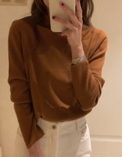 シンプルモックネックニットトップス　１０色展開 - select store mirror meシンプルモックネックニットトップス　１０色展開221850833mirror meselect store mirror me221850833ホワイト