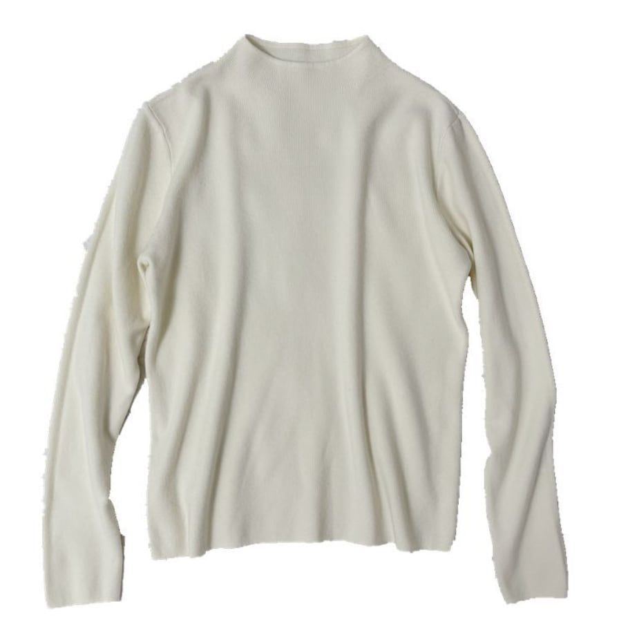 シンプルモックネックニットトップス　１０色展開 - select store mirror meシンプルモックネックニットトップス　１０色展開221850833mirror meselect store mirror me221850833ホワイト