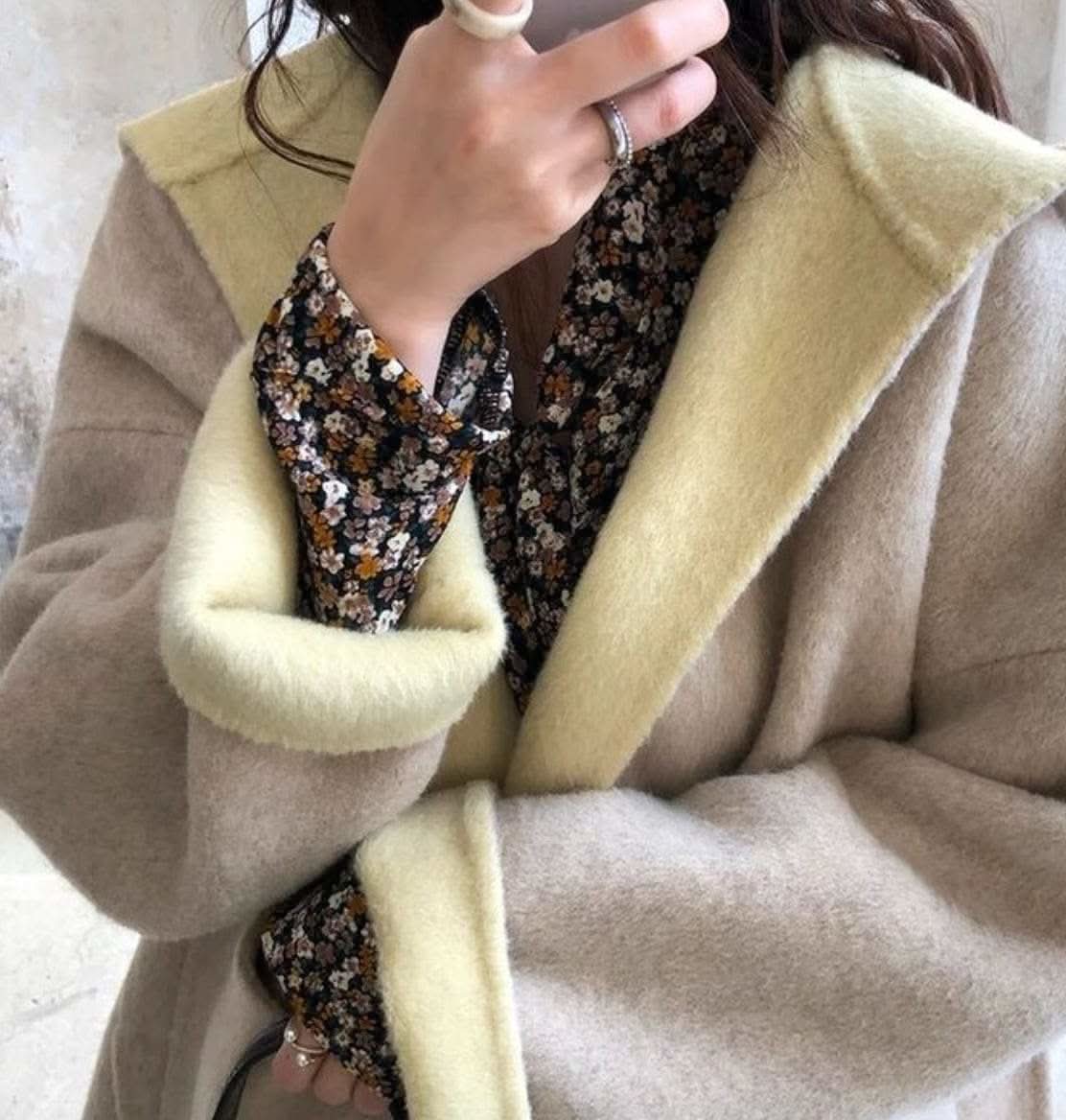 ＜インスタグラマー様ご愛用＞【高品質ウール100％】【動画あり】リバーシブルイエロー＆ベージュコート - select store mirror me＜インスタグラマー様ご愛用＞【高品質ウール100％】【動画あり】リバーシブルイエロー＆ベージュコート191289903mirror meselect store mirror me191289903S