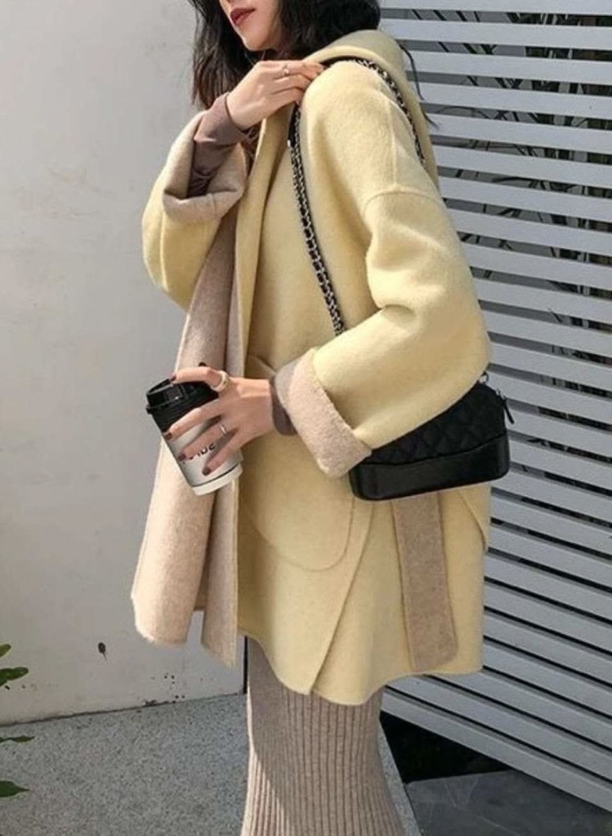 ＜インスタグラマー様ご愛用＞【高品質ウール100％】【動画あり】リバーシブルイエロー＆ベージュコート - select store mirror me＜インスタグラマー様ご愛用＞【高品質ウール100％】【動画あり】リバーシブルイエロー＆ベージュコート191289903mirror meselect store mirror me191289903S
