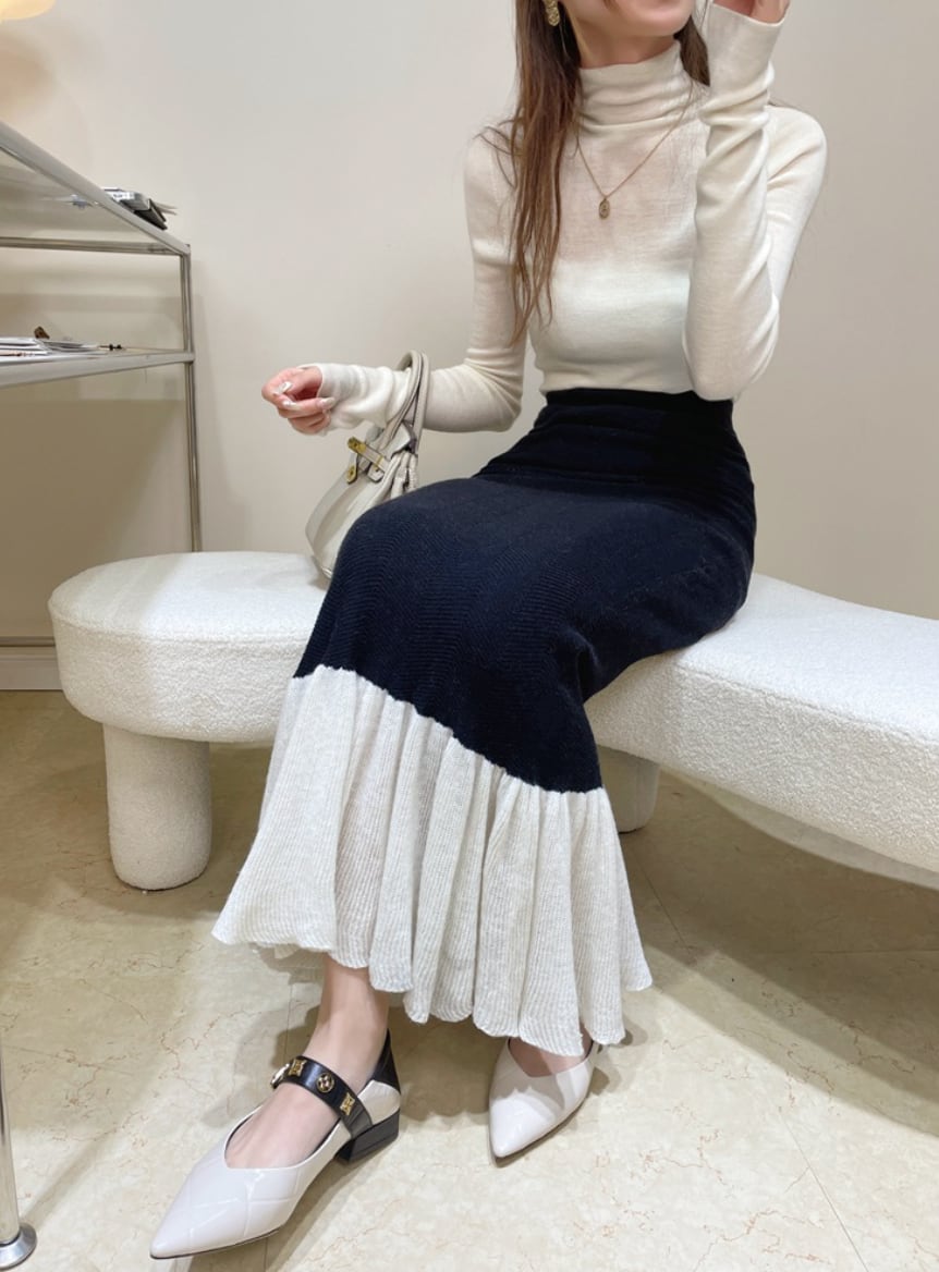 【高品質ウール100%】【動画あり】切り替えマーメイドフレアスカート - select store mirror me【高品質ウール100%】【動画あり】切り替えマーメイドフレアスカート196834241mirror meselect store mirror me196834241XS