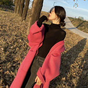 ＜高品質ウール100%＞【動画あり】ローズピンクオーバーコート - select store mirror me＜高品質ウール100%＞【動画あり】ローズピンクオーバーコート52759490mirror meselect store mirror me52759490XS