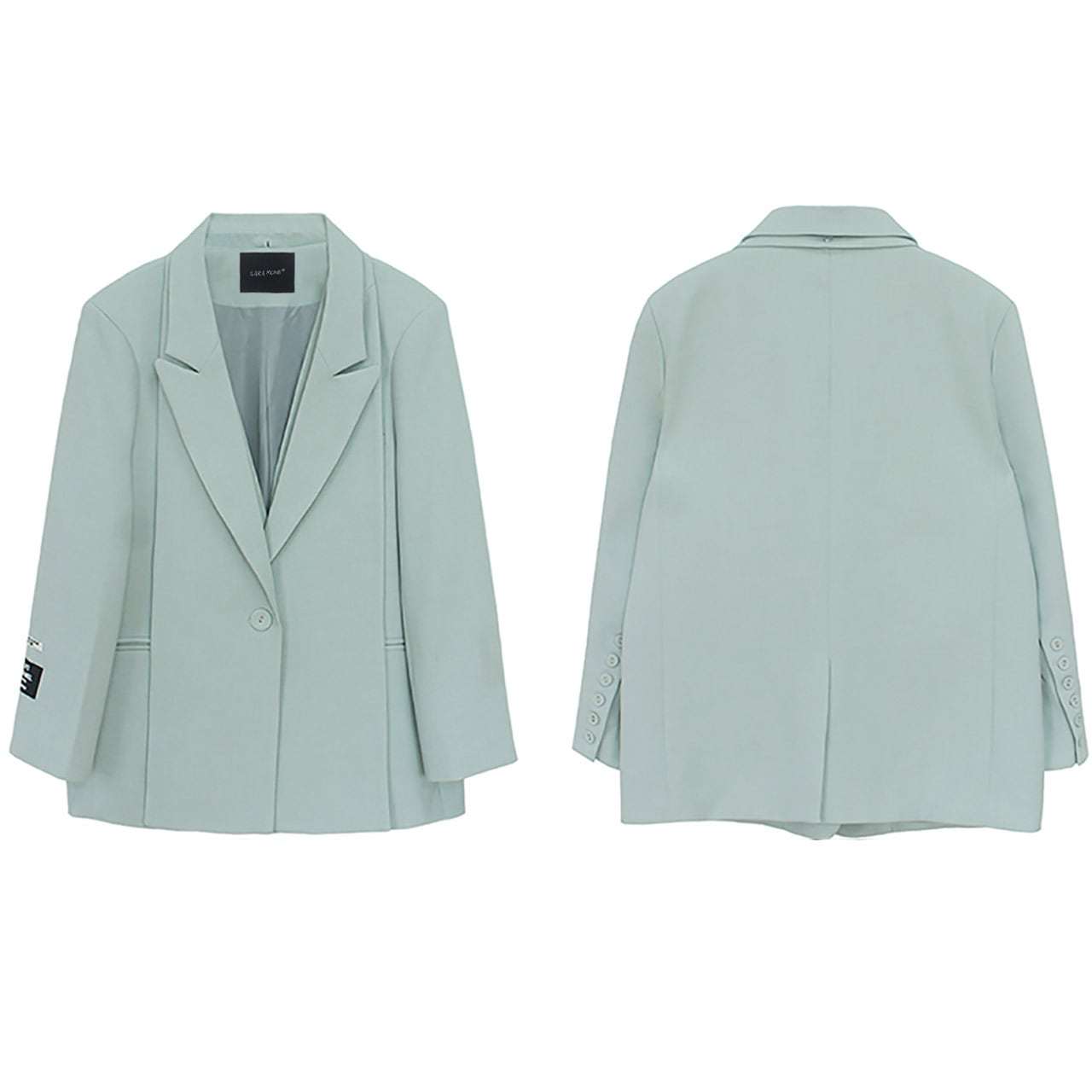 エメラルドブルーサイドビッグスリットジャケット - select store mirror meエメラルドブルーサイドビッグスリットジャケット102061459mirror meselect store mirror me102061459S