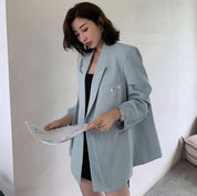 エメラルドブルーサイドビッグスリットジャケット - select store mirror meエメラルドブルーサイドビッグスリットジャケット102061459mirror meselect store mirror me102061459S