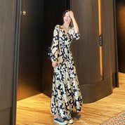 シックブラックバイカラーフラワーワンピース - select store mirror meシックブラックバイカラーフラワーワンピース105943198mirror meselect store mirror me105943198S