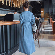 【動画あり】ノーカラーフロントポケットデザインデニムワンピース - select store mirror me【動画あり】ノーカラーフロントポケットデザインデニムワンピース105974149mirror meselect store mirror me105974149S