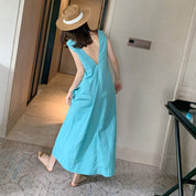 エメラルドブルーリネンミックスナチュラルワンピース - select store mirror meエメラルドブルーリネンミックスナチュラルワンピース107905431mirror meselect store mirror me107905431XS