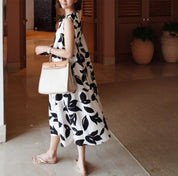 シックリーフ柄ノースリーブラフワンピース - select store mirror meシックリーフ柄ノースリーブラフワンピース109713424mirror meselect store mirror me109713424S