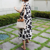 シックリーフ柄ノースリーブラフワンピース - select store mirror meシックリーフ柄ノースリーブラフワンピース109713424mirror meselect store mirror me109713424S