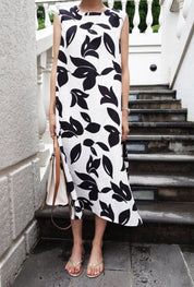シックリーフ柄ノースリーブラフワンピース - select store mirror meシックリーフ柄ノースリーブラフワンピース109713424mirror meselect store mirror me109713424S