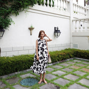 シックリーフ柄ノースリーブラフワンピース - select store mirror meシックリーフ柄ノースリーブラフワンピース109713424mirror meselect store mirror me109713424S