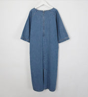 スリットネック七分丈デニムワンピース - select store mirror meスリットネック七分丈デニムワンピース109738875mirror meselect store mirror me109738875S