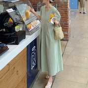 ピスタチオグリーン変形ウエストタックワンピース - select store mirror meピスタチオグリーン変形ウエストタックワンピース109745577mirror meselect store mirror me109745577S