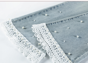 ハイウエストパールフレアジーンズ