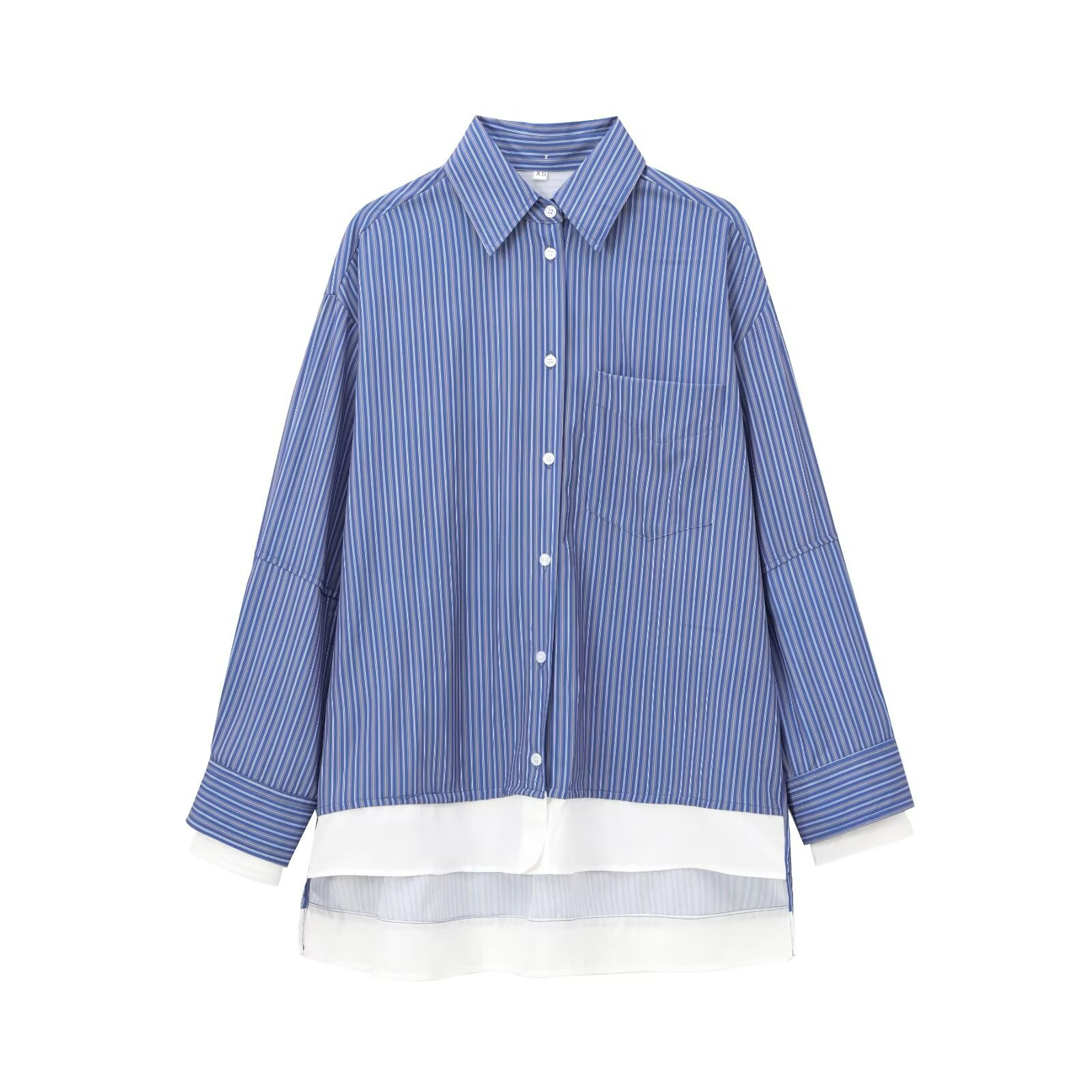 ストライプレイヤードシャツ　3色展開